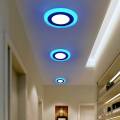 6W (3+3) LED Gypsum Ceiling Light | Concealed Panel light ( Blue & White ) Pack of 4. 
