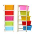 5 Layer Modular Drawer Plastic Storage Rack System MultiPurpose of Organizer for Home, Office, Hospital Parlour, School, and Kids Foldable Large Basket Rectangular drawer Boxes (Multi Colour). 