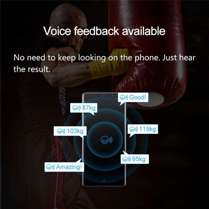Smart Force Tracker Boxing Dynamometer Punching Bag Power Meter Speed ...