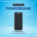 Daewoo Mighty 2000 | 20000mAh Power Bank | 22.5W Fast Charging | Type C Output Input | Attached Cable Port C Lightning | 1 Year Warranty | PD QC 3.0 | Lithium Polymer. 