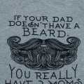 Beard Printed Baby Rompers. 