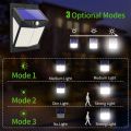 ARELENE Solar Security Lights Outdoor, 140 LED Solar Motion Sensor Lights 3 Lighting Modes Solar Powered Wall Lights 4 Pack. 