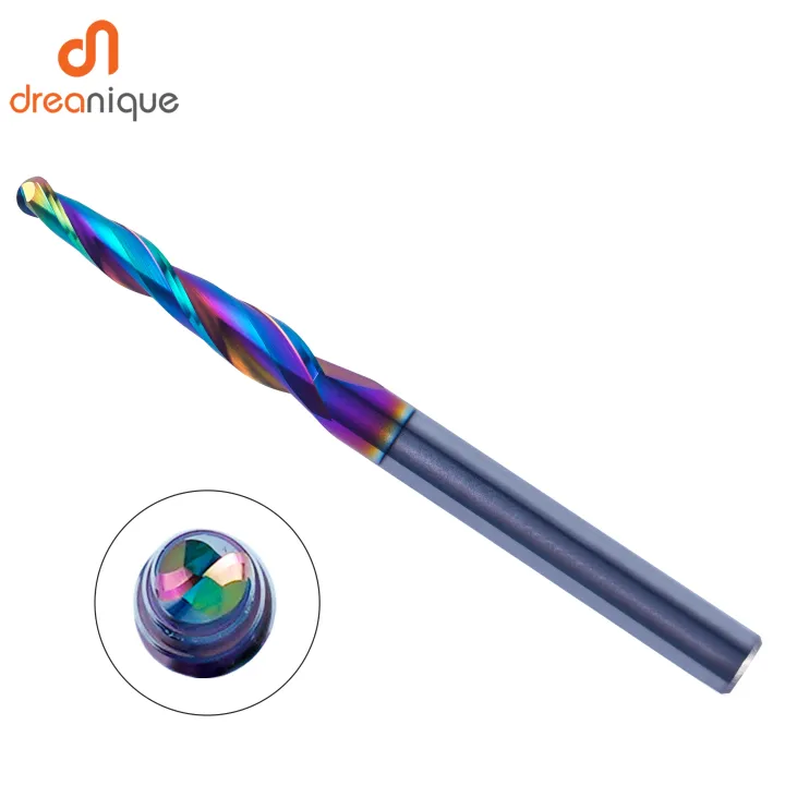 Dreanique%201pc%20Taper%20Ball%20Nose%20Engraving%20Bit%202%20Flutes%20DLC%20Coated%20Milling%20Cutter%20Router%20Bits%20for%20Wood%20Metal%203D%20Carving%20End%20Mill%20-%20Image%202