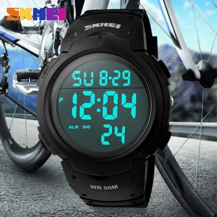 SKMEI%201068%20LED%20Digital%20Alarm%20Outdoor%20Bid%20Dial%20Sport%20Waterproof%20Watch%20For%20Men%20-%20Black%20-%20Image%204