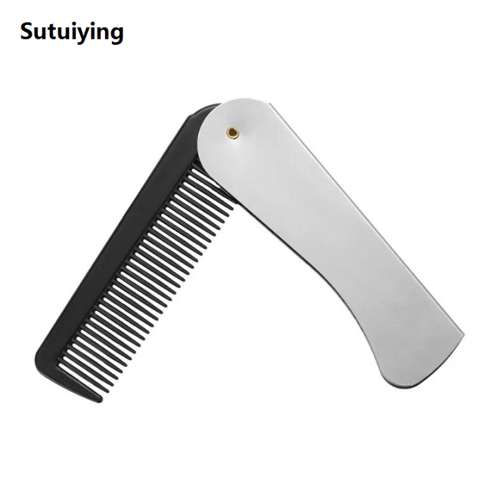 Sutuiying%201PCS%20stainless%20steel%20folding%20men's%20beard%20comb,%20fine%20toothed%20Sales%20promotion%20straightener,%20used%20for%20daily%20hair%20and%20beard%20combing%20-%20Image%202