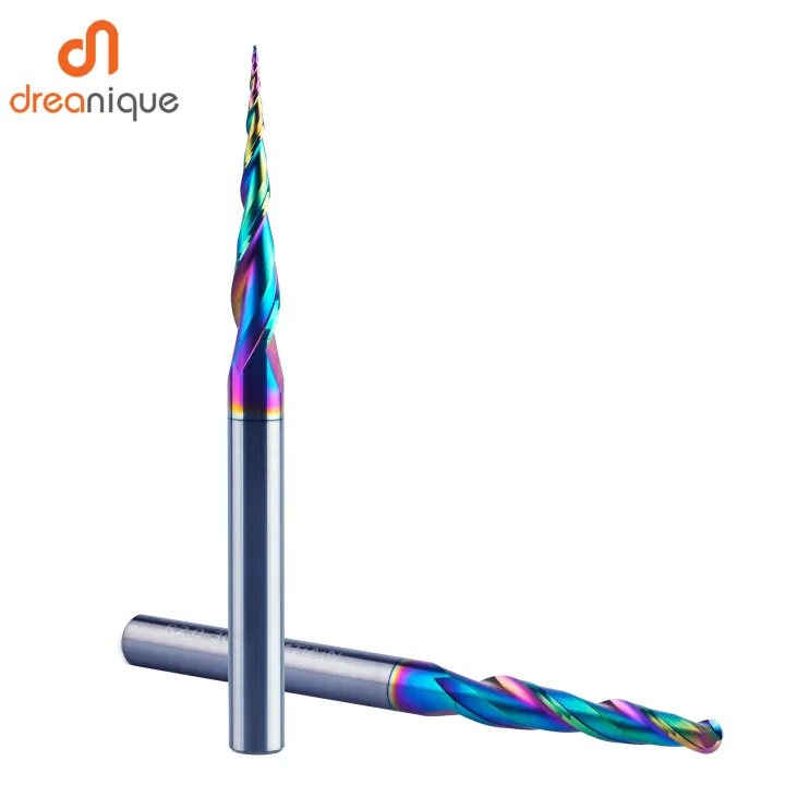 Dreanique%201pc%20Taper%20Ball%20Nose%20Engraving%20Bit%202%20Flutes%20DLC%20Coated%20Milling%20Cutter%20Router%20Bits%20for%20Wood%20Metal%203D%20Carving%20End%20Mill%20-%20Image%205