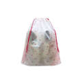 Drawstring Travel Accessories Organizer Sakura Yin Peach Non-Woven Fabric Storage Shoe Dustproof Packing Bag. 
