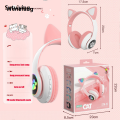Wenefang Sutuiying Bluetooth Headset Flash Light Wireless Headphone Kids Earphones s promotion Selling Cute Headphone Music Game Earpieces Sports Music Headset Gifts. 