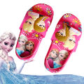 Anti-slip girls' shoes for girls toddlers princess Anna Elsa children's original innovative summer sandals cartoon shoes soft-soled slippers. 