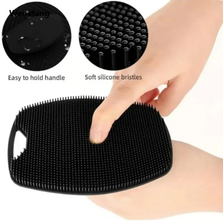 Wenefang%201pc%20Soft%20Silicone%20Exfoliating%20Brush%20Cleanser%20Body%20Cleansing%20Scrubber%20Shower%20Gentle%20Massage%20Bath%20Brush%20For%20Men%20-%20Image%203