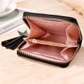 Lady Cute Money clip Coin Purse PU Leather Card Holder Tassel Wallet Mini Coin Purse Money Clip Money Bags. 