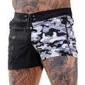 CARAT Men Beach Shorts Men's Camo Print Beach Shorts with Adjustable Waist Summer Board Shorts for Running Swimming Elastic Drawstring Design. 