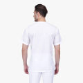 Binay Embroidery White Half Sleeve Cotton Kurta Shirts For Men - Fashion | Kurtha Shirts For Men | Men's Wear |. 