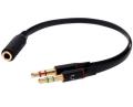 3.5mm Y Splitter 2 Jack Male to 1 Female Headphone Mic Audio Adapter Splitter. 