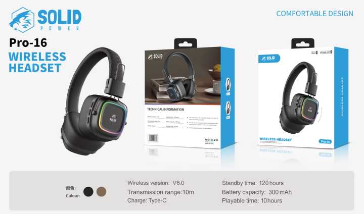 SOLID POWER Wireless Over-Ear Headphones (Pro-16) | Daraz.com.np