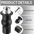 NAMUNY 10 Pieces Toilet Seat Screws Universal Toilet Expanding Screws Toilet Seat Hinge Bolt Replacement Rubber Blind Hole. 