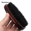 Wenefang Wooden Hair Beard Brush For Men Natural Wood Comb Boar Bristle Mustache Brush Travel Men's Waves Brush Gifts Birthday Beard Care. 