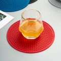 Honeycomb Rubber Heat Resistant Table Doily Holder Mats Insulating Round Doily Hot Pads Protective Mat Trivets Pot. 