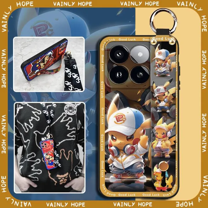 Waterproof%20Lanyard%20Phone%20Case%20For%20Xiaomi%2014T%20Phone%20Holder%20Kickstand%20Anti-dust%20Silicone%20Cartoon%20Dirt-resistant%20Anti-knock%20-%20Image%207
