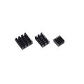 Official Raspberry Pi Black 3 in 1 Heat Sink Set Aluminum for Pi 4B. 
