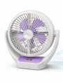 4000mAh Lithium Battery, AC/DC, Low Noise, Battery Standing Fan Rechargeable Four Speeds Portable Mist Cooling Table Fan JYSUPER JY-2533 Mist Cooling Fan. 