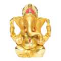 Golden God Ganesh Statue 4inch. 