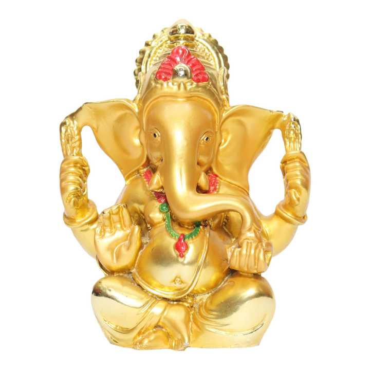 Golden God Ganesh Statue 4inch