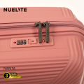NUELITE NARITA 24-Inch Check-In Luggage | 8 Wheel Spinner Trolley Bag | Anti-Theft Zipper Integrated Lock Extra Security | Hard Shell Suitcase. 