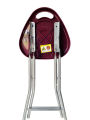 Folding Stool With Handle (Color Maroon Wine). 