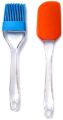 2-Piece Silicone Basting Brush & Spatula Set (Multicolor) – Durable, Heat-Resistant Kitchen Tools for Baking & Cooking | Cooking Utensils. 