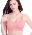 Nursing Bra with Padding Pregnant Women's Plain Color Bra Maternity Nursing Bras Vest Tops Sleep Nursing Bra. 