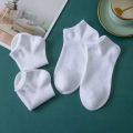 Women's Summer Low Top Plain Ankle Socks (Pack Of 5 Pairs). 