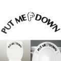 1X PUT ME DOWN Decal Bathroom Toilet Seat Sign Reminder PVC Sticker 9.5cm*24.5cm. 