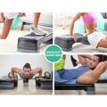 Fitness Exercise Step 3 level steppers for exercise workout Exercise stepper for home Home gym step aerobic stepper. Adjustable multi level Platform (Color Assorted). 