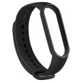 Straps For Xiaomi Mi Smart Band 5 / 6  / Amazfit Band 5 Soft Silicone Wristband Sport Wristband  Bracelet Fit - Black. 