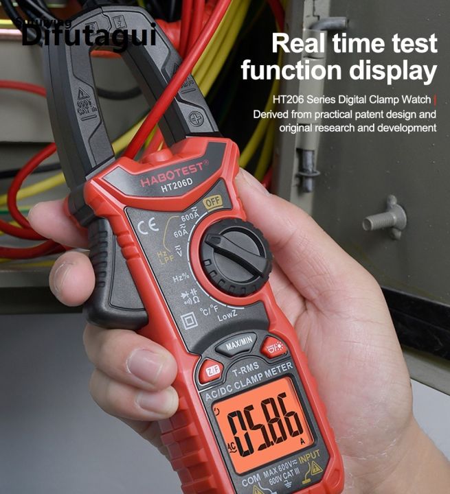 Difutagui%20Sutuiying%20HT206%20Digital%20Clamp%20Meter%20AC%20DC%20Current%20NCV%20Multimeter%20Pinza%20Amperimetrica%20High%20Quality%20True%20RMS%20Capacitance%20Ohm%20Hz%20Temperature%20Voltage%20Test%20-%20Image%206