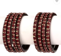 Glass Bala Bangle Set  (Pack of 4) For Women. 