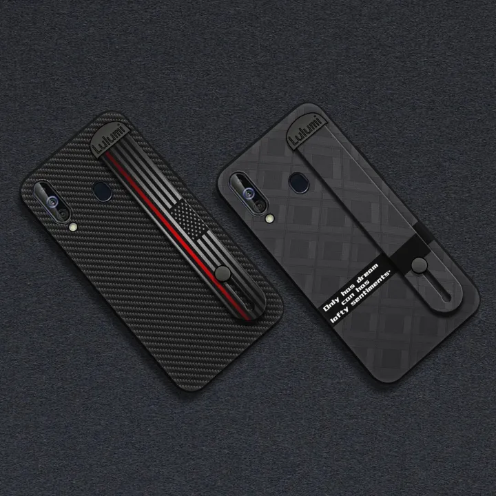 Durable%20Wrist%20Strap%20Phone%20Case%20For%20Samsung%20Galaxy%20A60/M40%20Kickstand%20Nature%20Anti-dust%20Simple%20Personality%20Fashion%20Design%20-%20Image%205