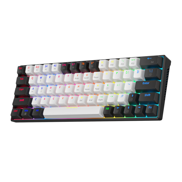 Zifriend%20Anti%20Ghosting%20Keyboard%2063%2064%20Keys%20Red/Blue%20Switch%20Custom%20Keycap%20Mini%20USB%20Wired%20Gaming%20Fashion%20RGB%20Backlit%20Optical%20Mechanical%20Keyboard%20-%20Image%202