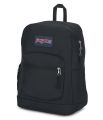 Jansport Cross Town Plus- Black Backpack for Unisex. 
