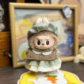 Only for Sale] 17cm Labubu Pendant Clothes Vinyl Plush Doll Set Dress Labubbu Wearing. 