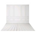 3x5ft Vinyl Photography backdrops White Brick Wall wood floor wedding background for photo studio. 