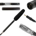 Em-2800A Professional Super Uni-Directional Condenser Microphone for DSLR, Movie Cameras, Reporting & Interviews – XLR, Noise Reduction, Battery-Powered, High Sensitivity. 