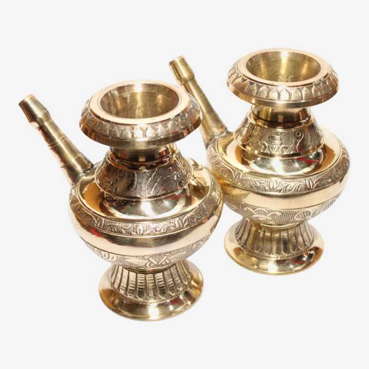 Brass Butta Puja Karuwa Chainpure 6 Inch