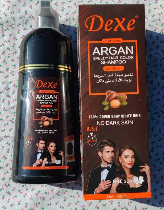 Dexe Argan Shampoo Dark Brown 420 Ml