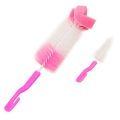 Mumlove Baby Bottle Cleaner Brush - Nipple Feeding Bottle Sponge Brush for Complete Cleaning - 2 piece (2 pair of small and bigger bottle brush). 