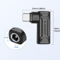 JAERBEE PD 140W DC to Type C Power Charging Adapter DC Female Input to USB C Male Connector for Phone,Tablet,Laptop (F). 