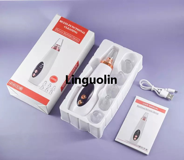 Linguolin Blackhead Remover Face Deep Nose Cleaner T Zone Pore Acne Pimple Removal Vacuum Suction Facial Diamond Beauty Clean Skin Tool