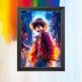 Monkey D Luffy Poster (Framed) | A4 Sized | One Piece Poster. 