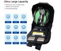 Led Eye Backpack 25 L Laptop Backpack For Motorcycle Diy Programmable Color Screen Travel Bag (Black). 